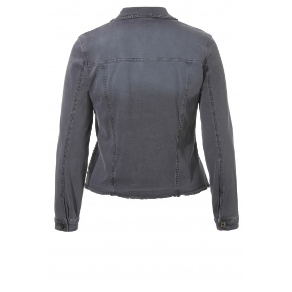 Rockige Jeansjacke mit Ziernieten /