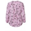 Romantische Bluse mit Blüten-Muster /
