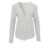 Bequeme Strickjacke mit V-Ausschnitt /