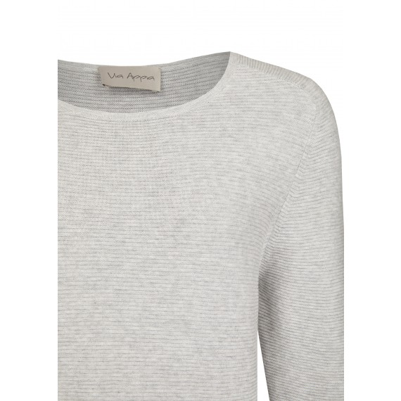 Modischer Pullover mit Kontrast-Säumen /