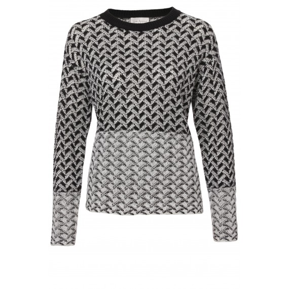 Modischer Pullover mit Jacquard-Muster /