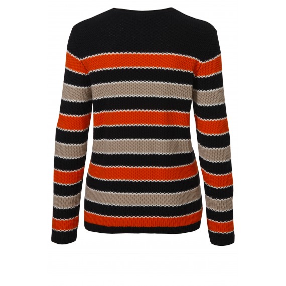 Kuscheliger Pullover mit Ringel-Muster /