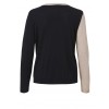 Raffinierter Pullover mit zweifarbigem Design /