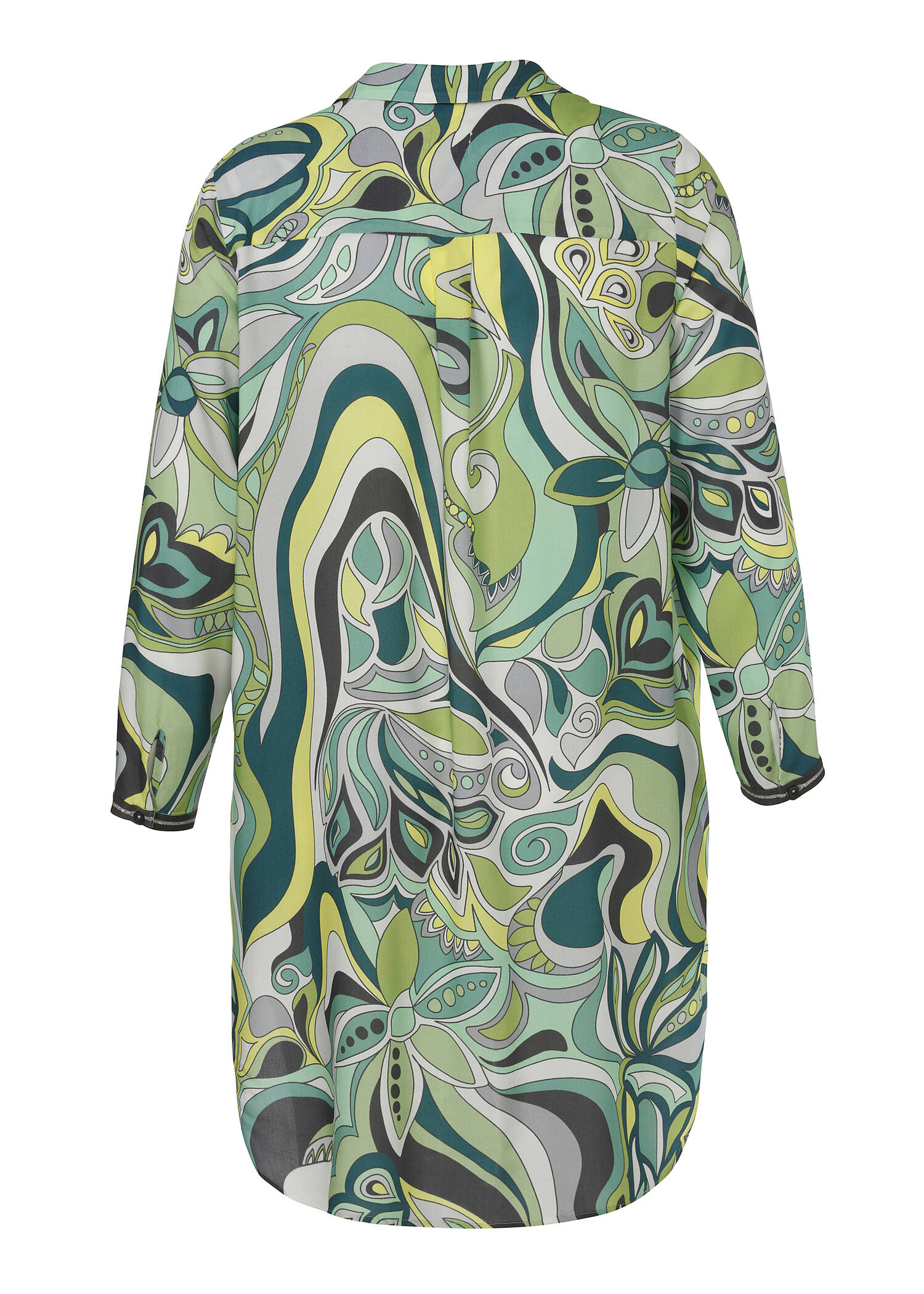 Modisches Blusenkleid mit Allovermuster /