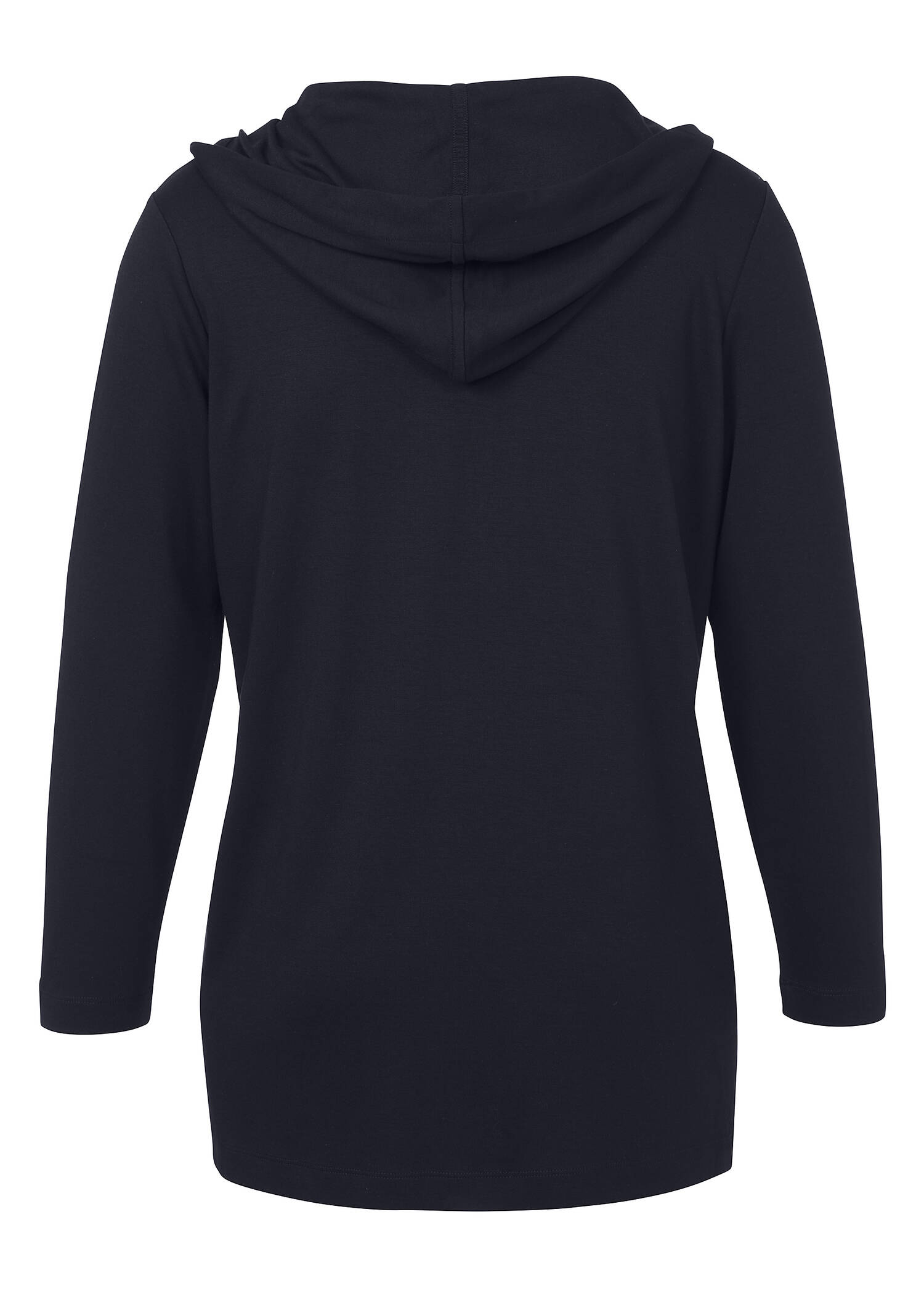 Moderne Strickfleecejacke in unifarbenem Stil /