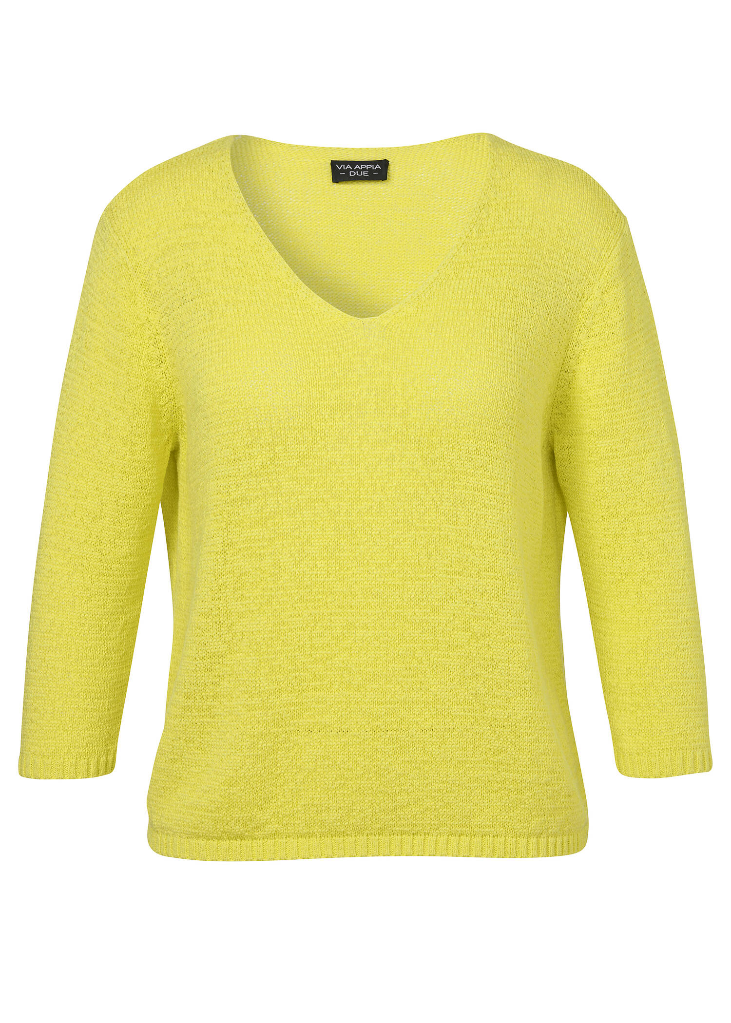 Modischer Strickpullover in unifarbenem Stil /