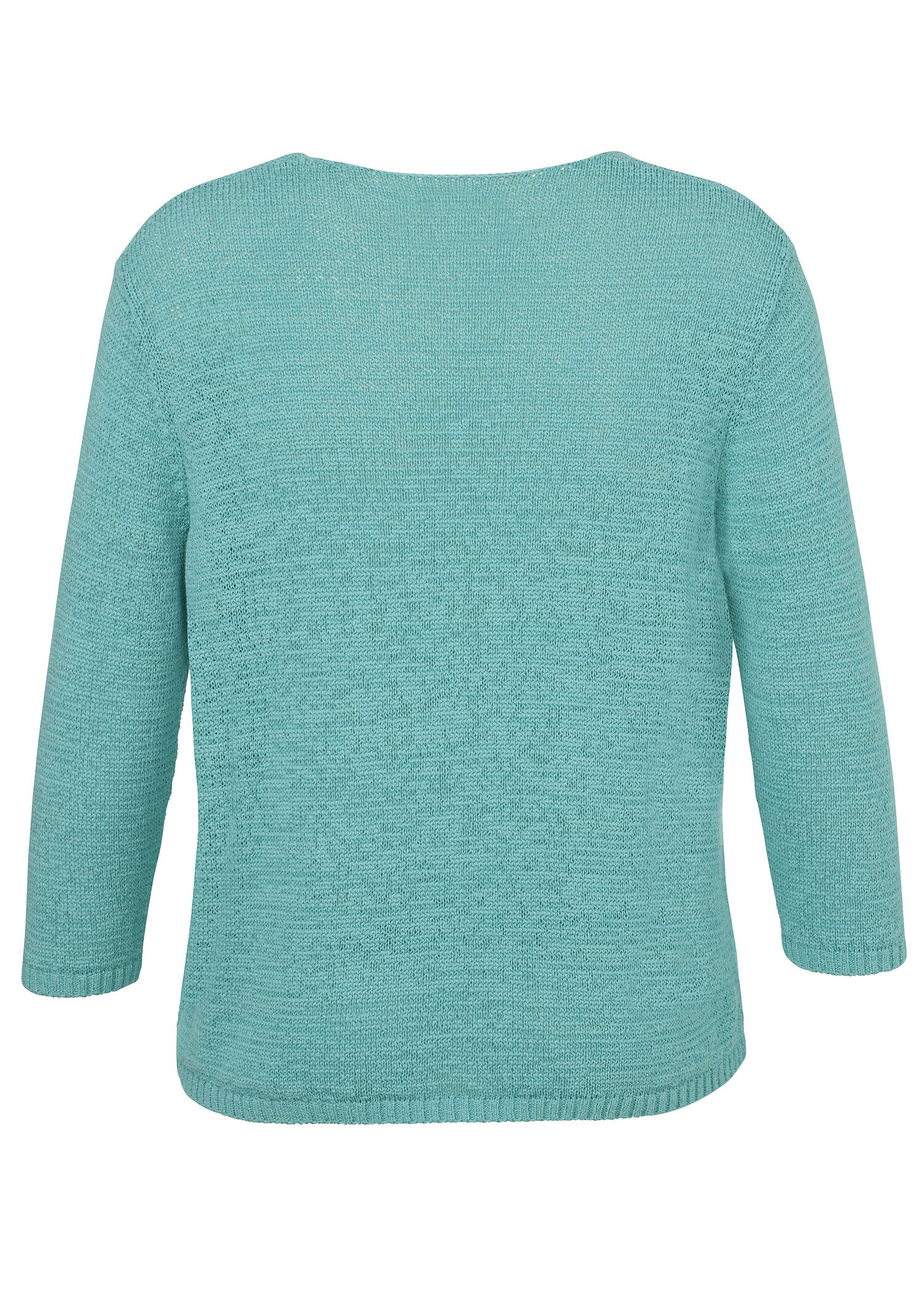 Modischer Strickpullover in unifarbenem Stil /