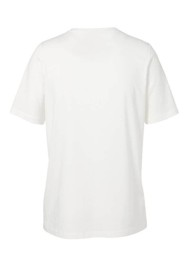 Softes Motto-Shirt mit Front-Print / 