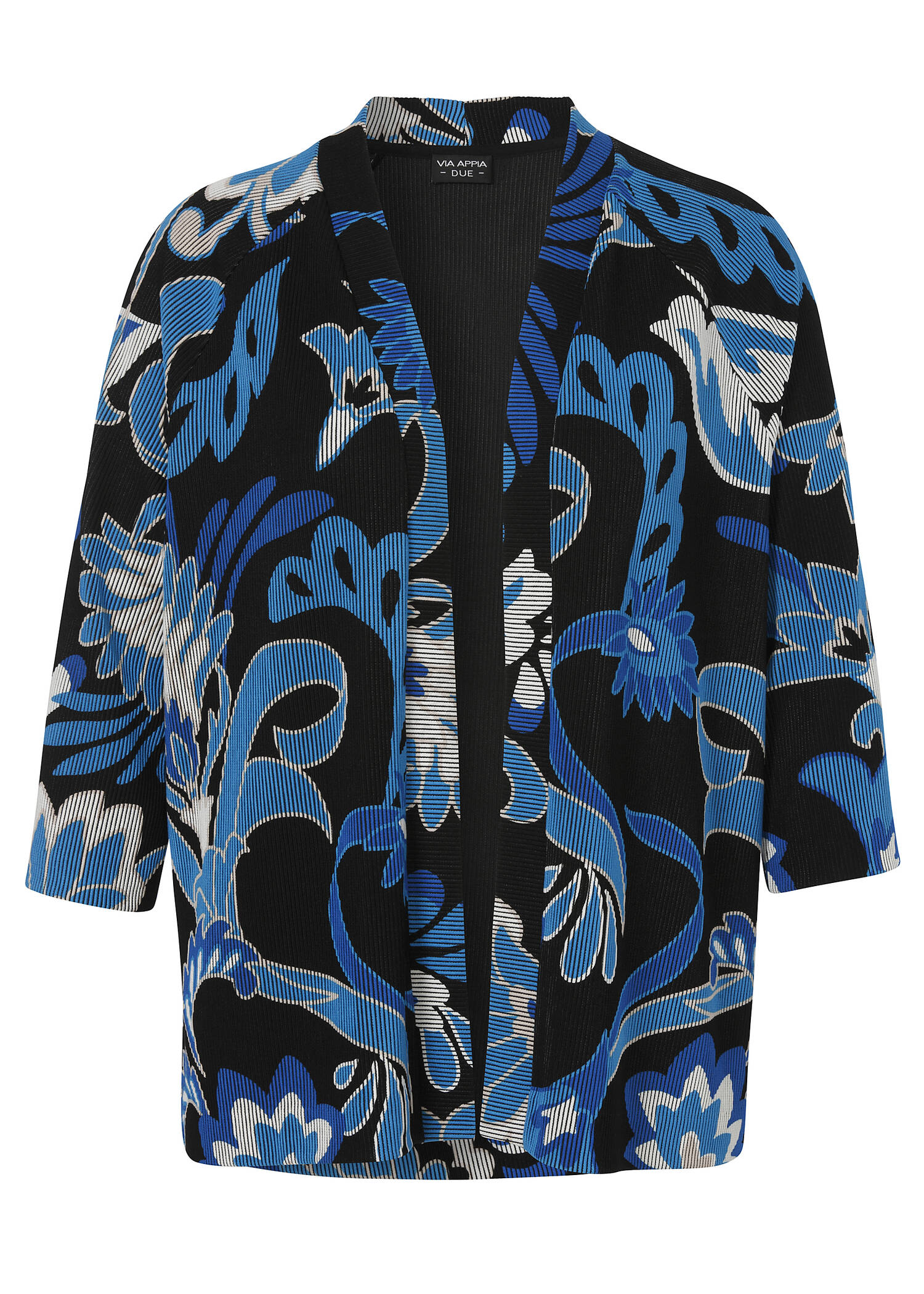 Offene Jacke mit Allover Print und 3/4 Arm /