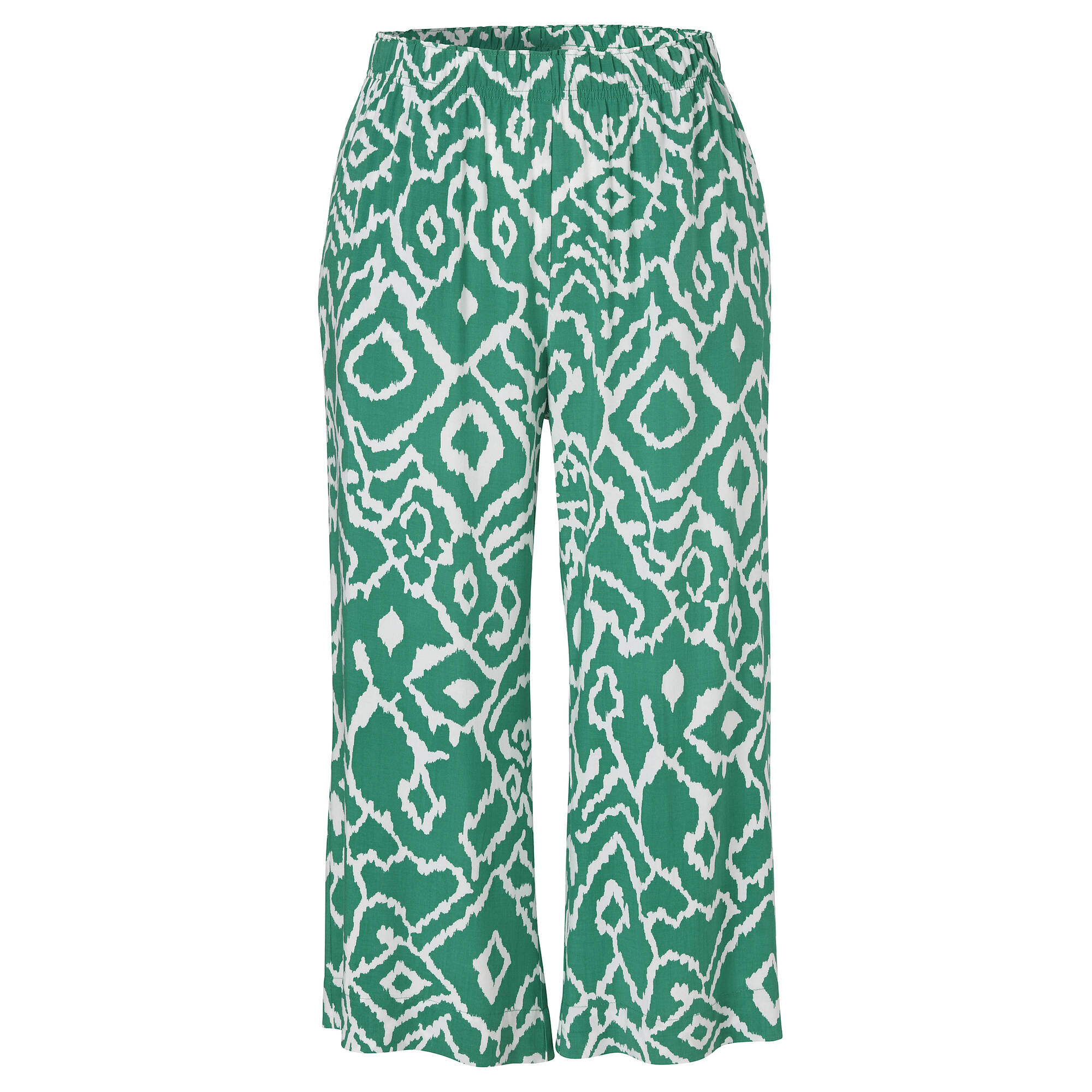 Fließende Viskose-Hose mit Modern Ethno Print