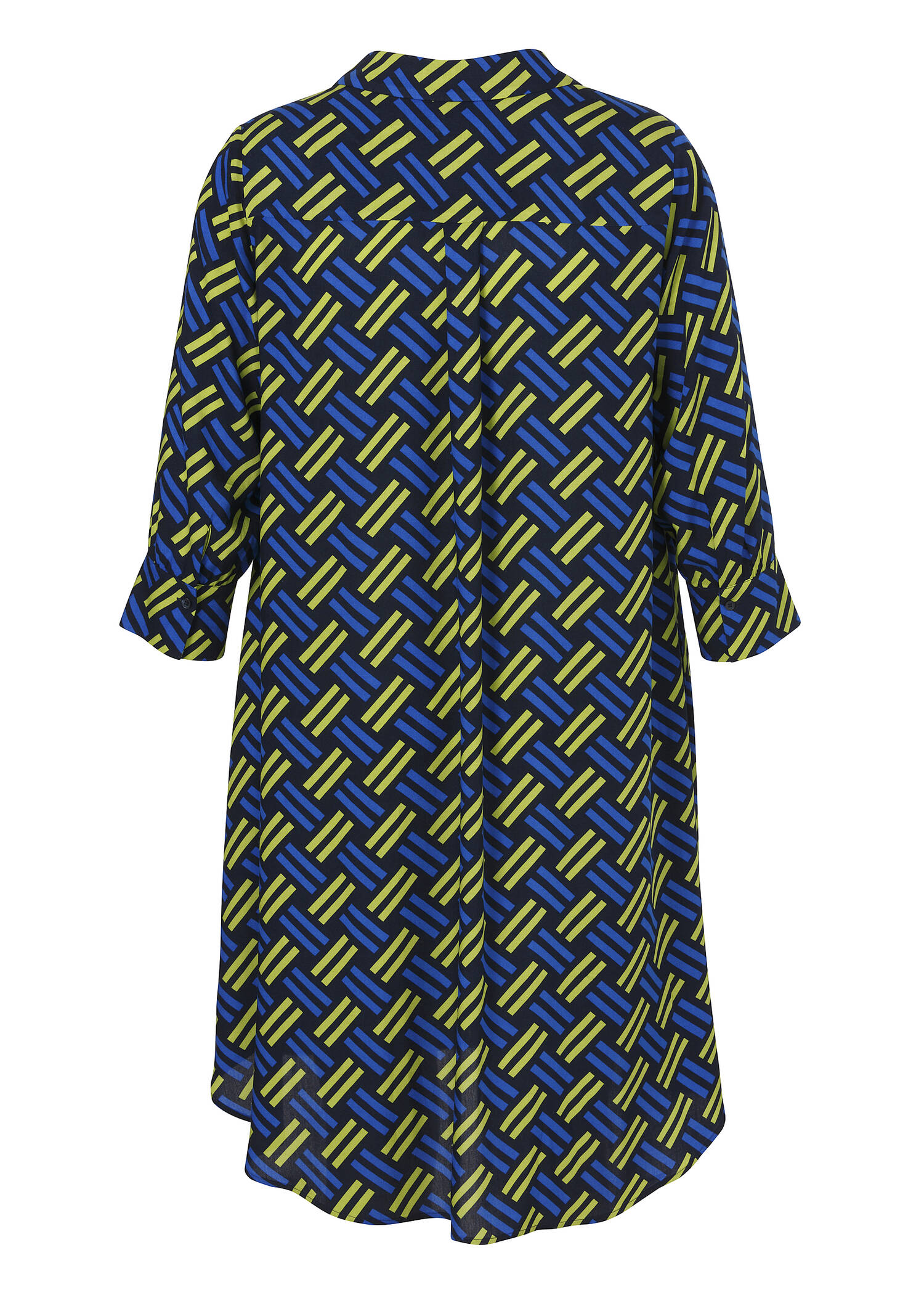 Viskose Kleid im leichten A-Schnitt mit Nahttaschen / 