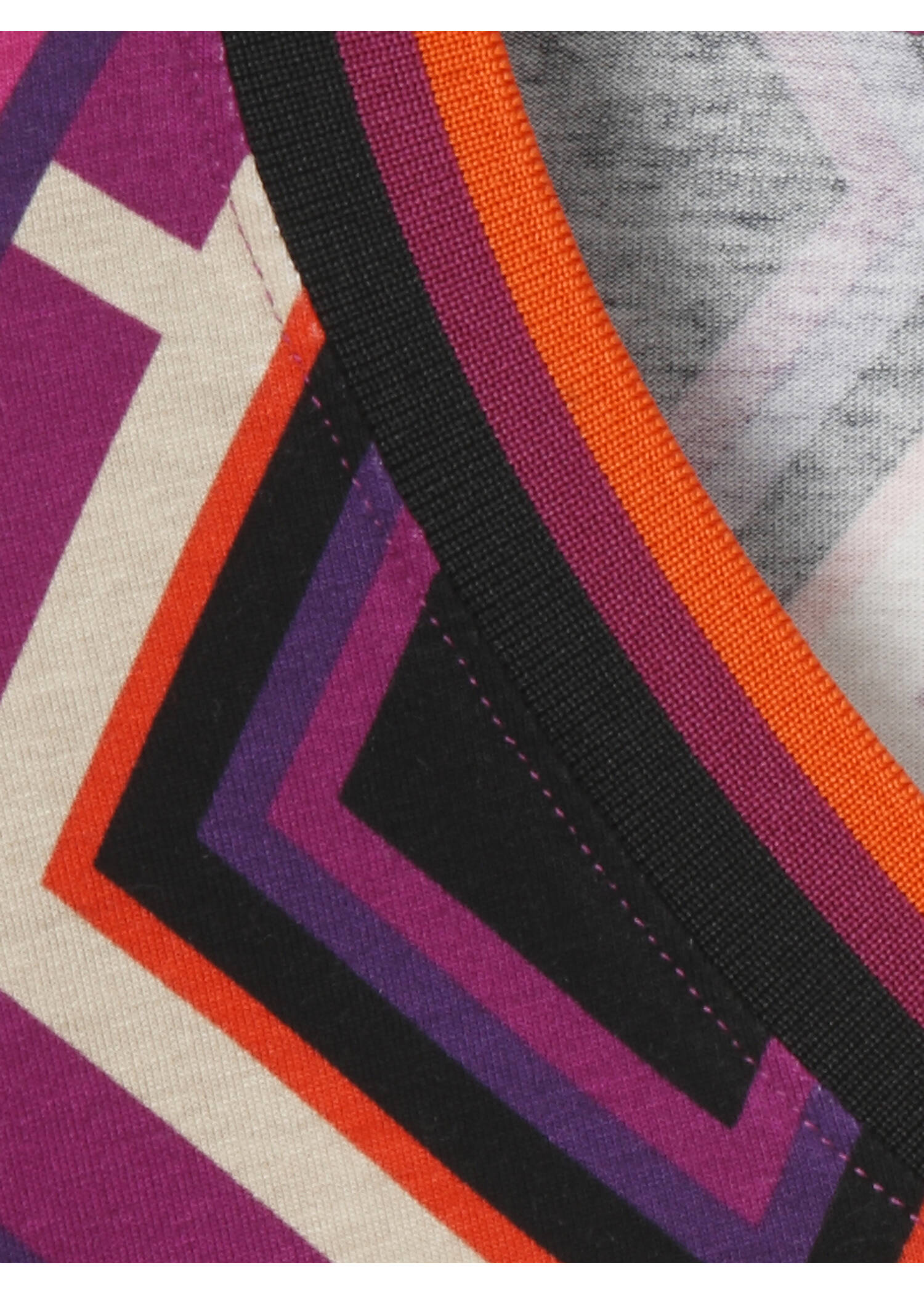 Modisches Print-Shirt mit Gummizugsaum /