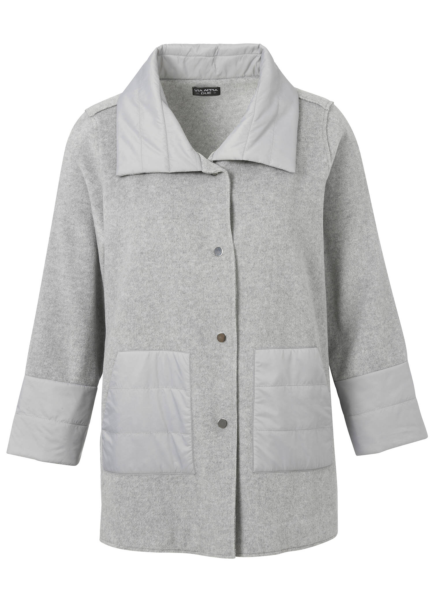 Modische Long-Jacke mit Stepp-Details /