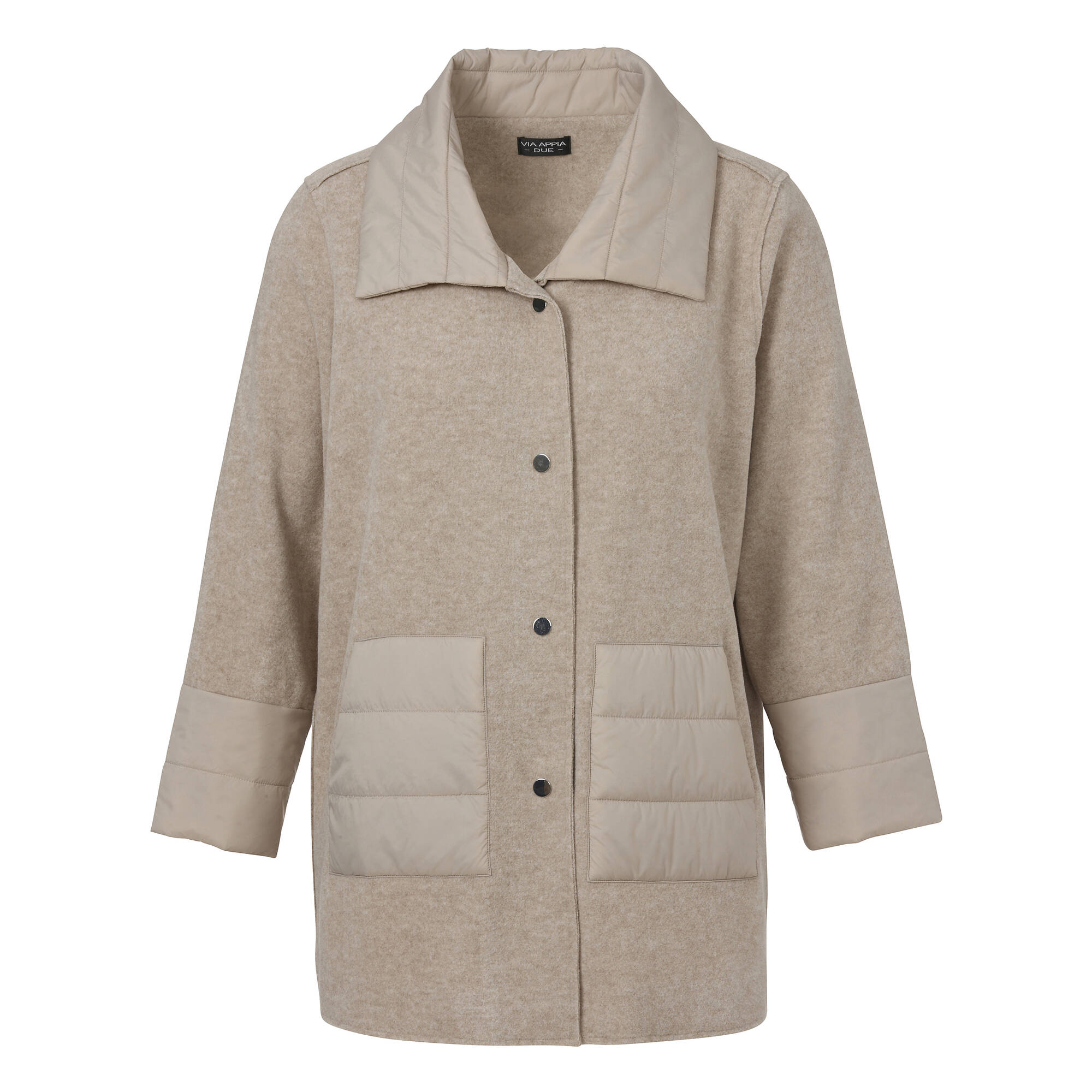 Modische Long-Jacke mit Stepp-Details