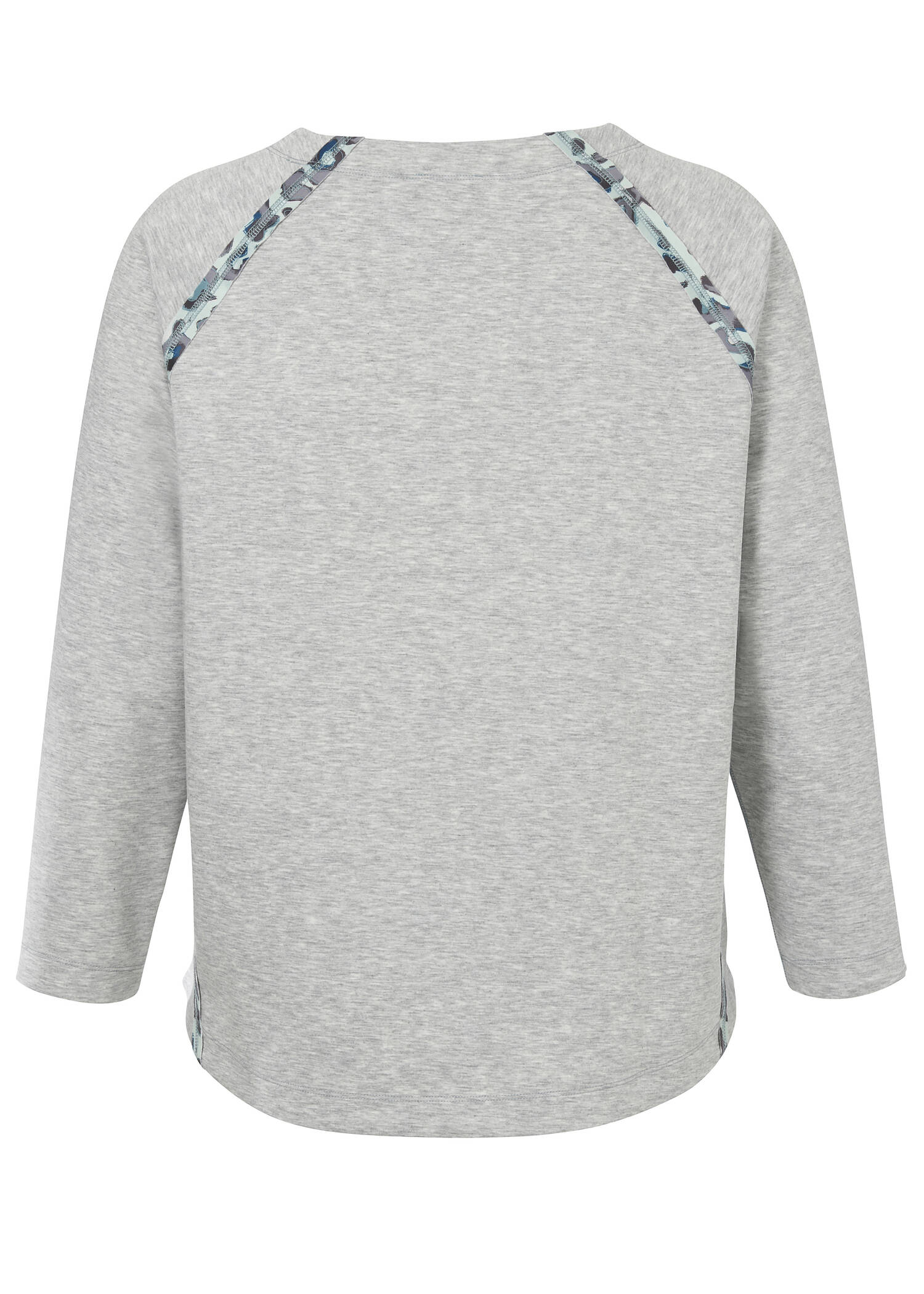 Sweatshirt mit geschmücktem Motto-Print /
