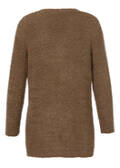 Flauschige Bouclé-Strickjacke / 