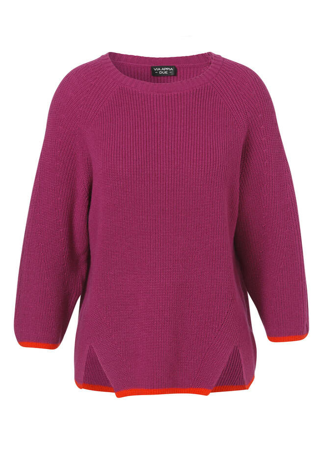 Kuscheliger Strick-Pullover in Trendfarbe / 