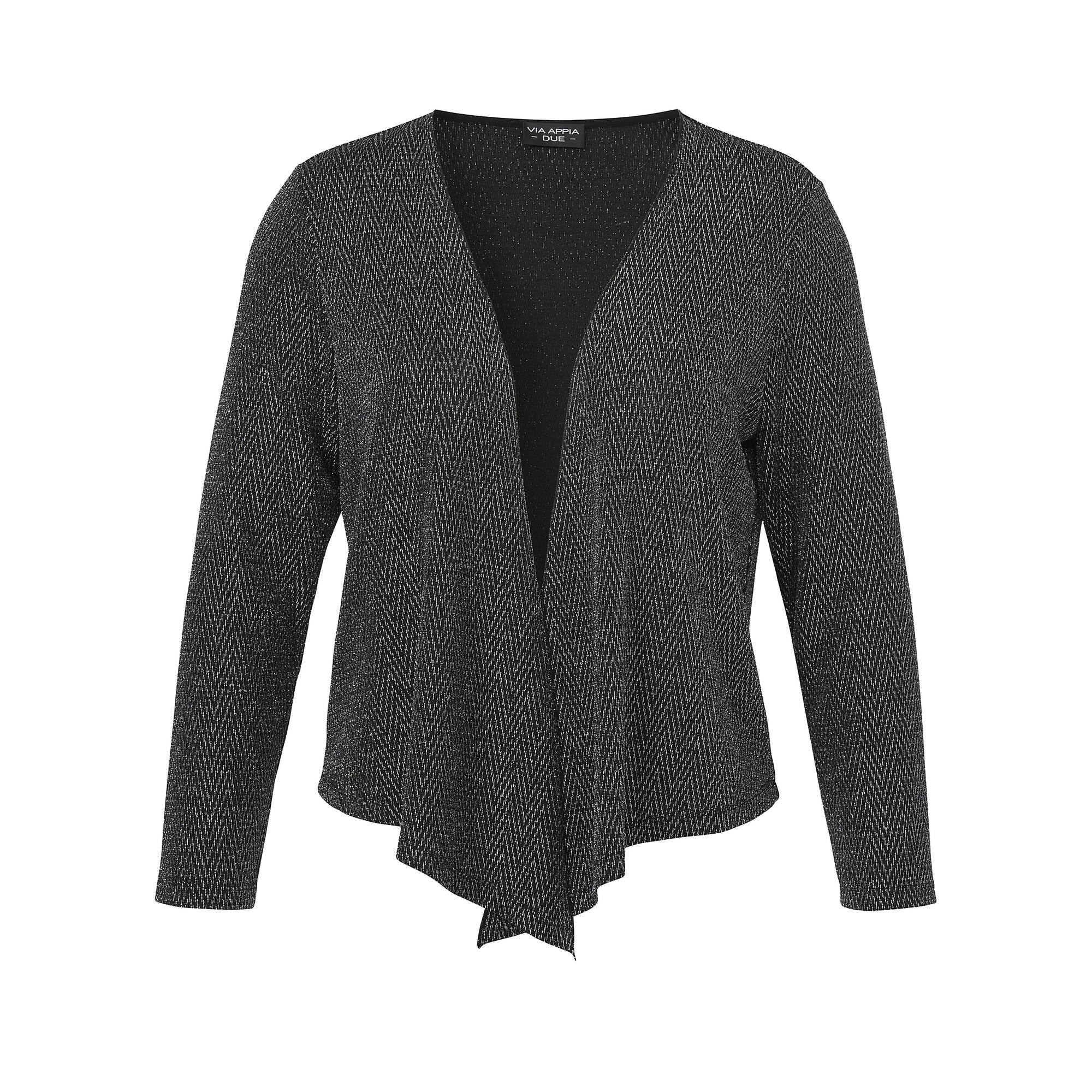 Edle Shirt-Jacke mit Lurex-Glitzereffekt