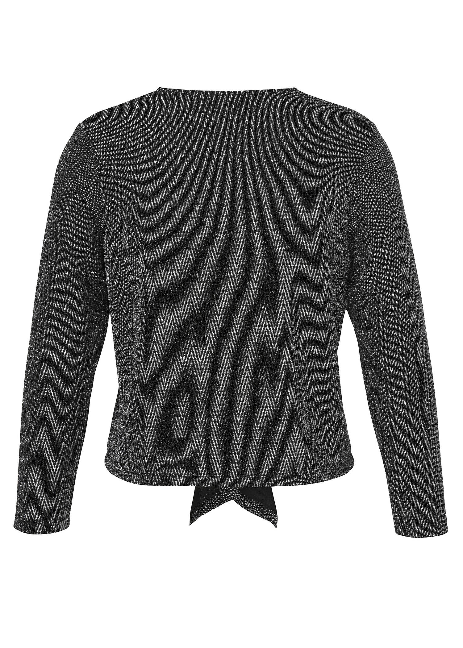 Edle Shirt-Jacke mit Lurex-Glitzereffekt /