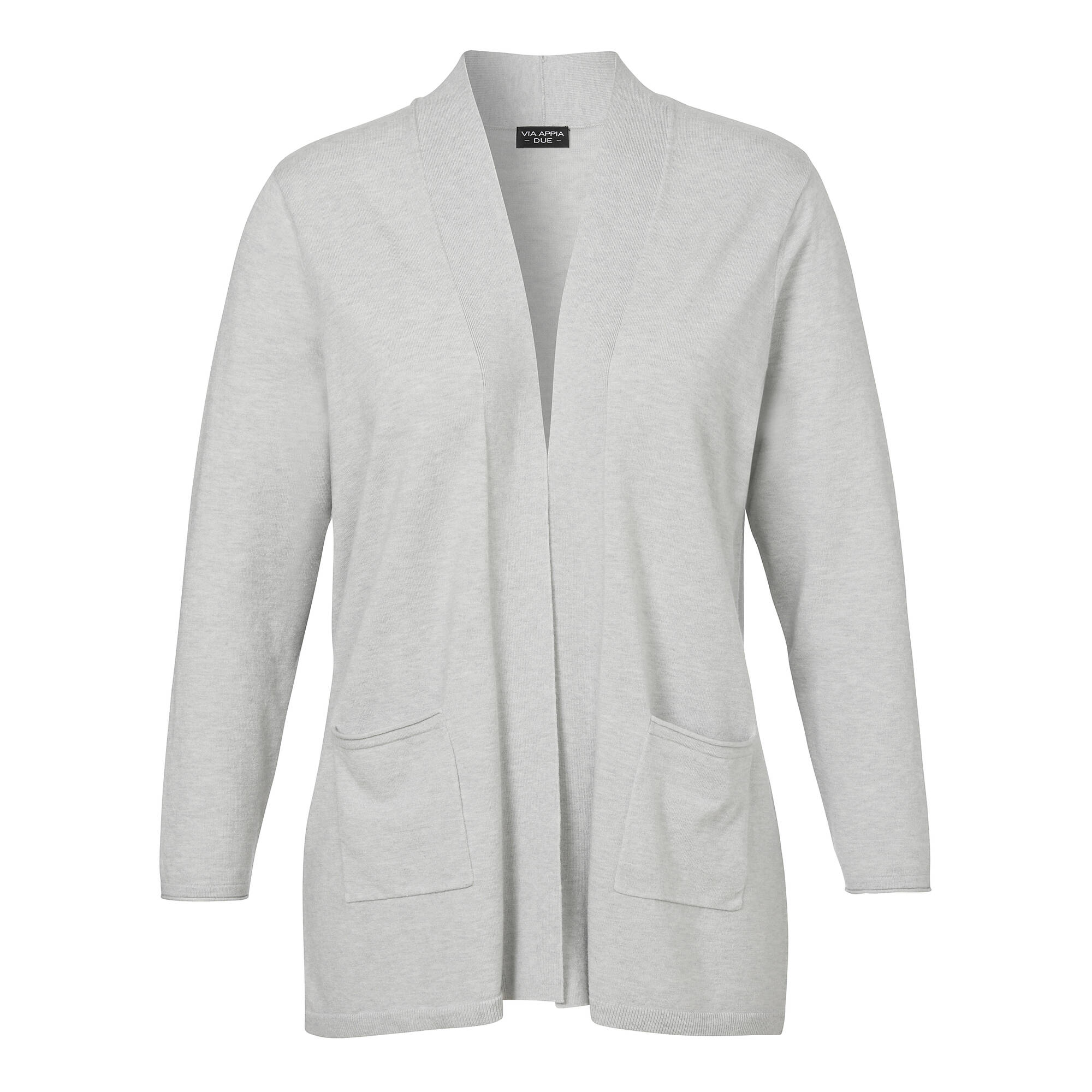Edel-zeitlose Basic Feinstrickjacke