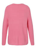 Feingerippter Pullover in Pink / 