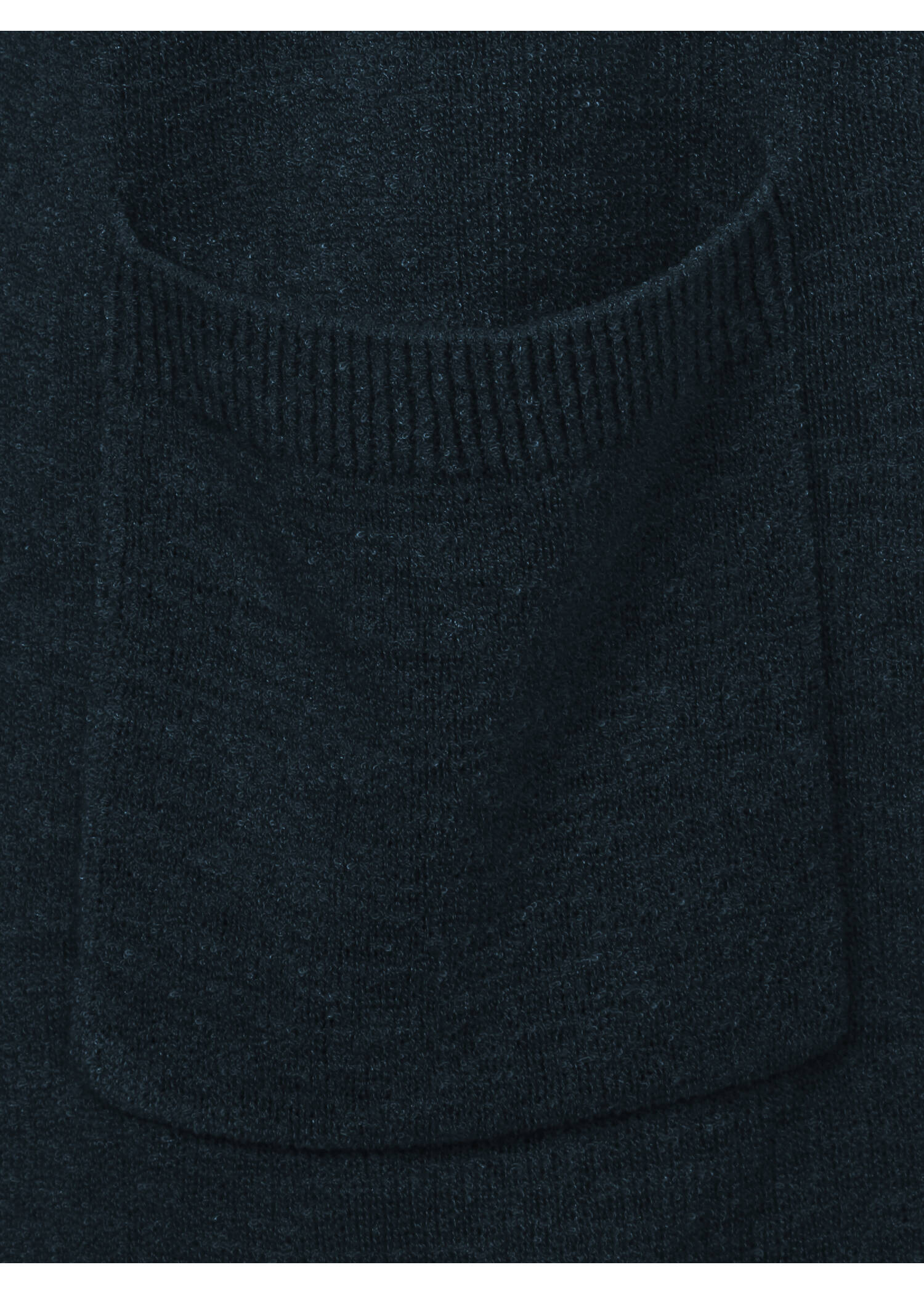 Modische Strickfleecejacke in unifarbenem Stil /