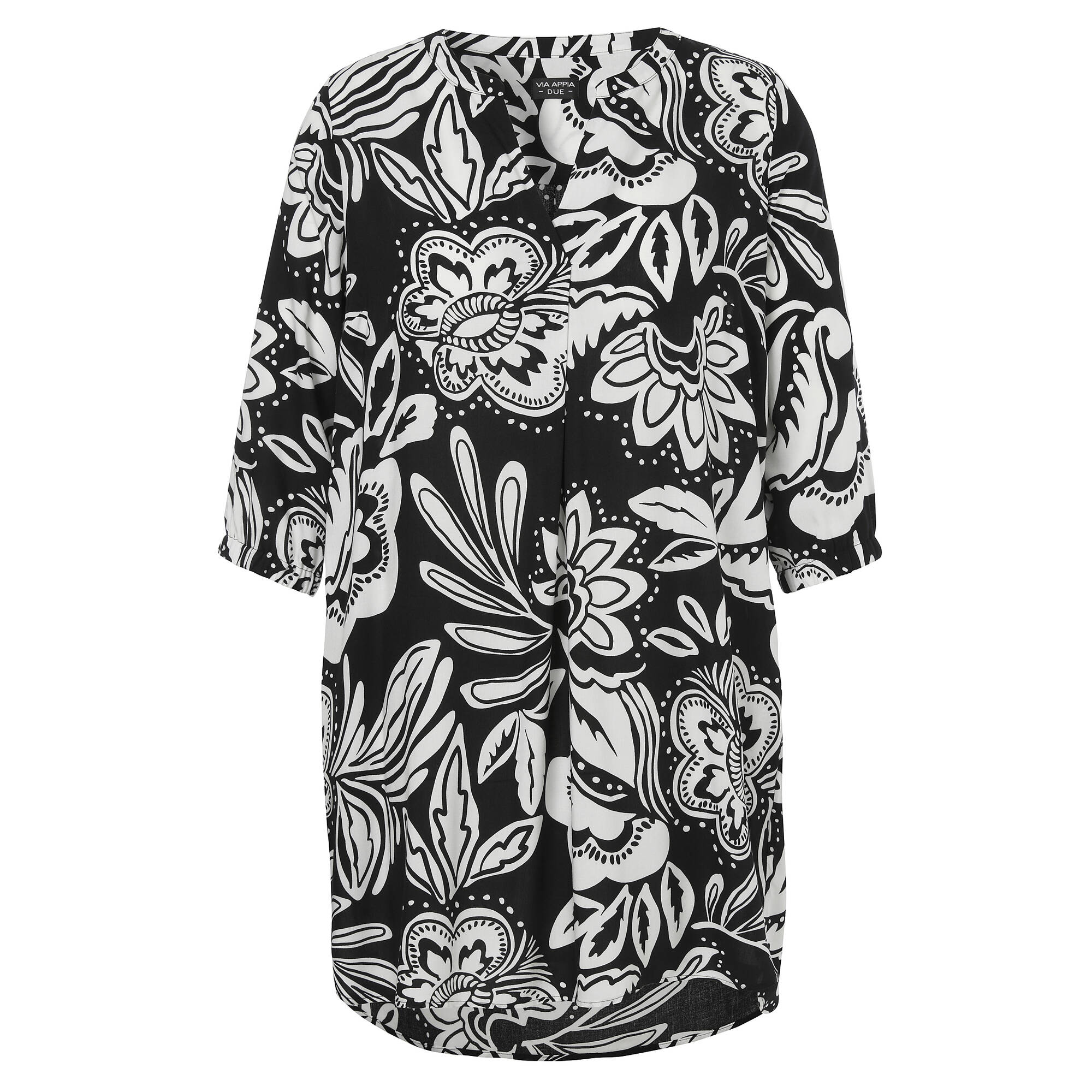 Luftiges Viskose-Kleid mit floralem Print