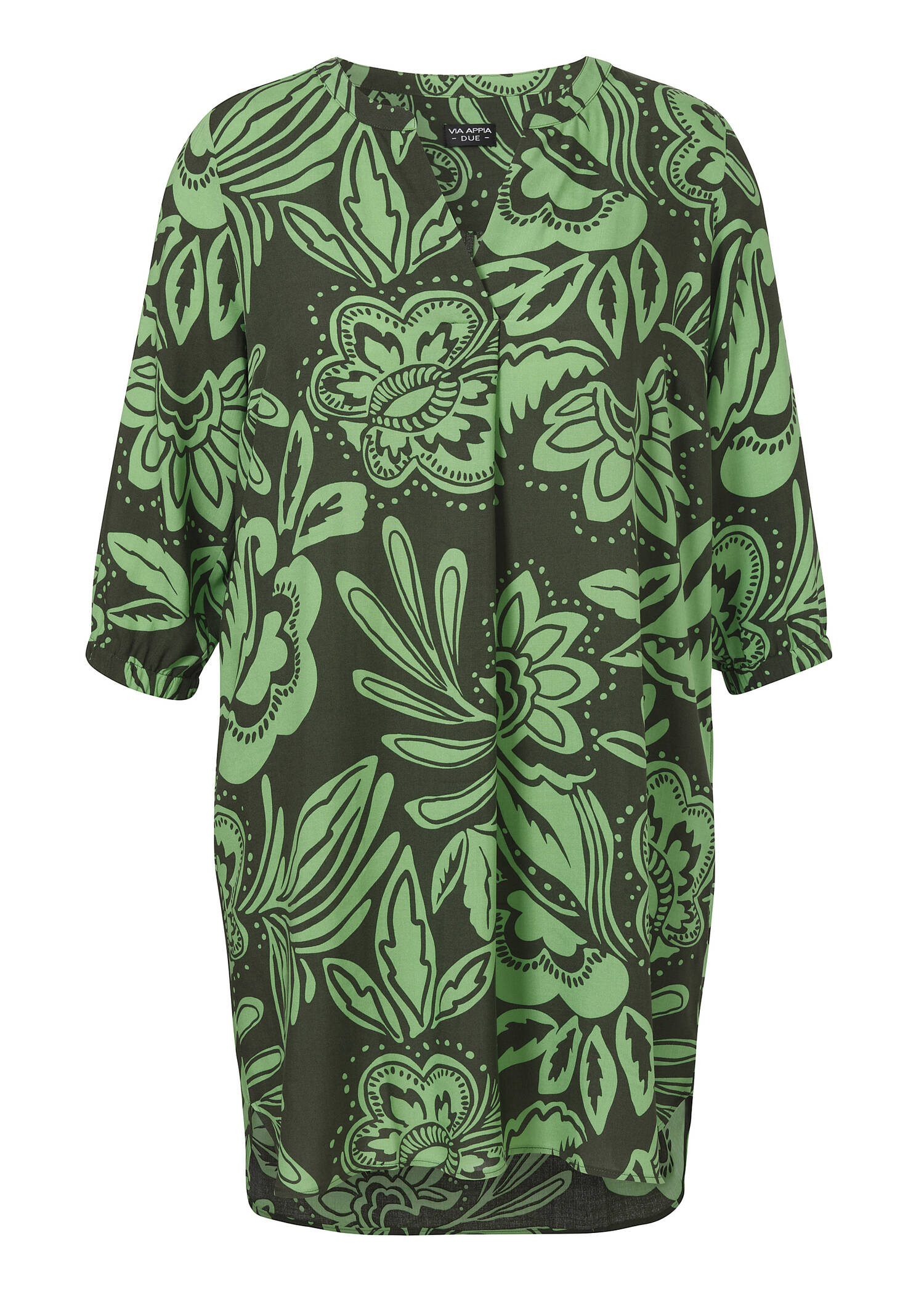 Luftiges Viskose-Kleid mit floralem Print /