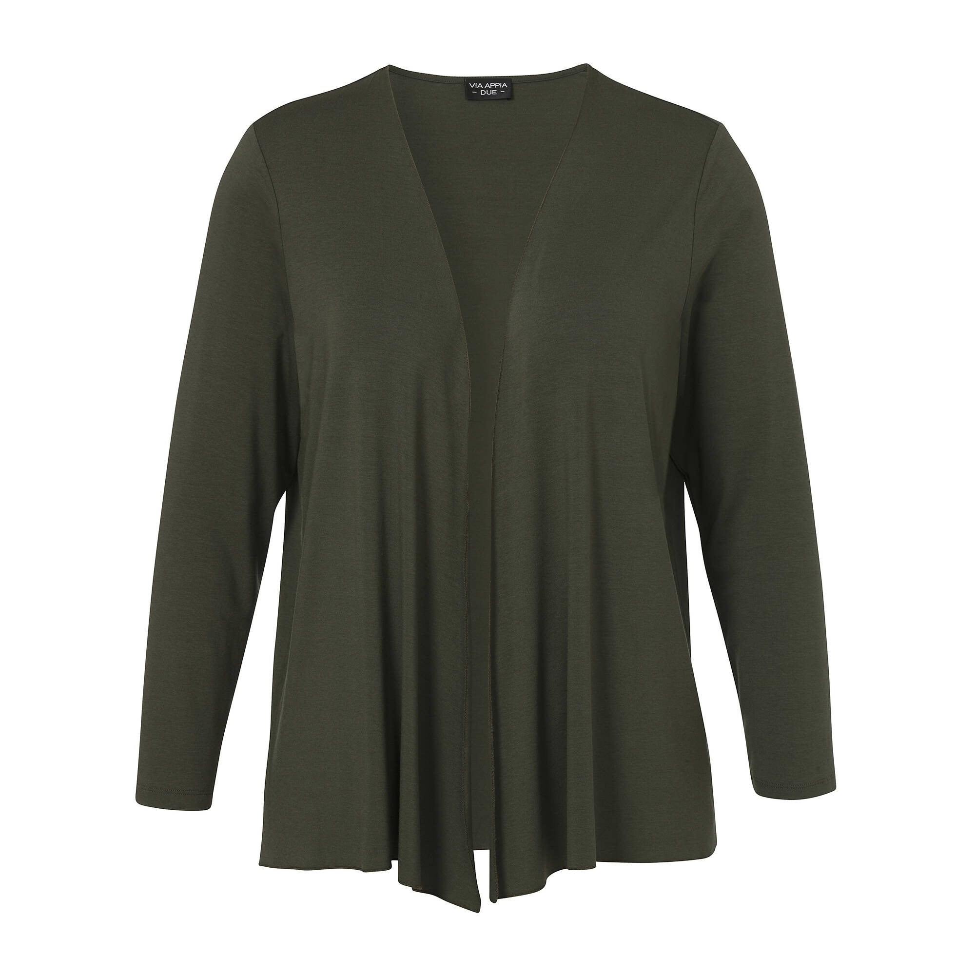 Feine Shirt-Jacke aus Viskose-Jersey