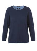 Softer Baumwoll-Pullover Indigo / 