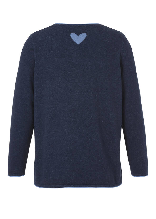 Softer Baumwoll-Pullover Indigo / 