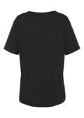 Supersoftes T-Shirt mit schwarzen Ziersteinchen / 