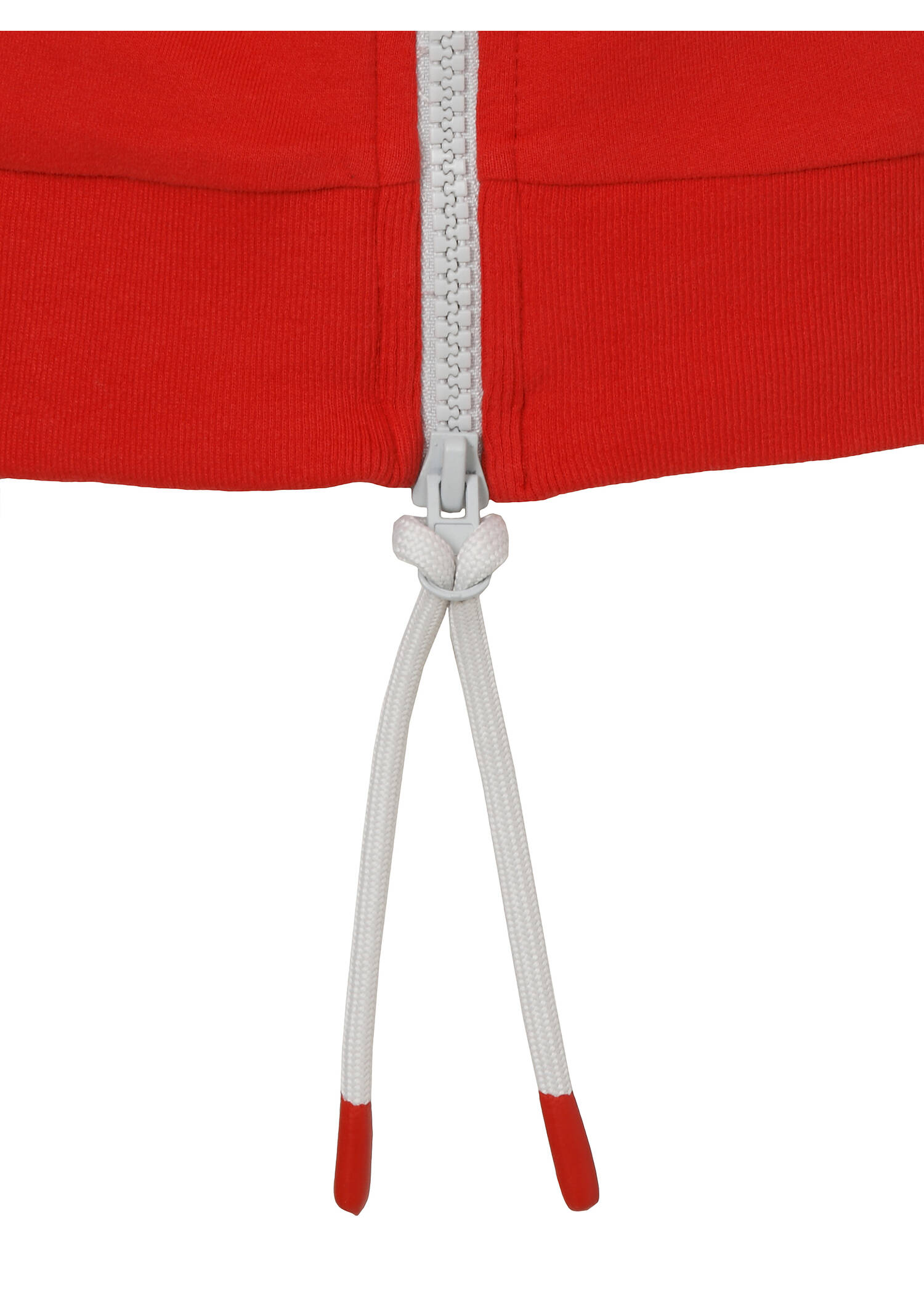 Softes Baumwoll-Sweatshirt mit Zierzippern /