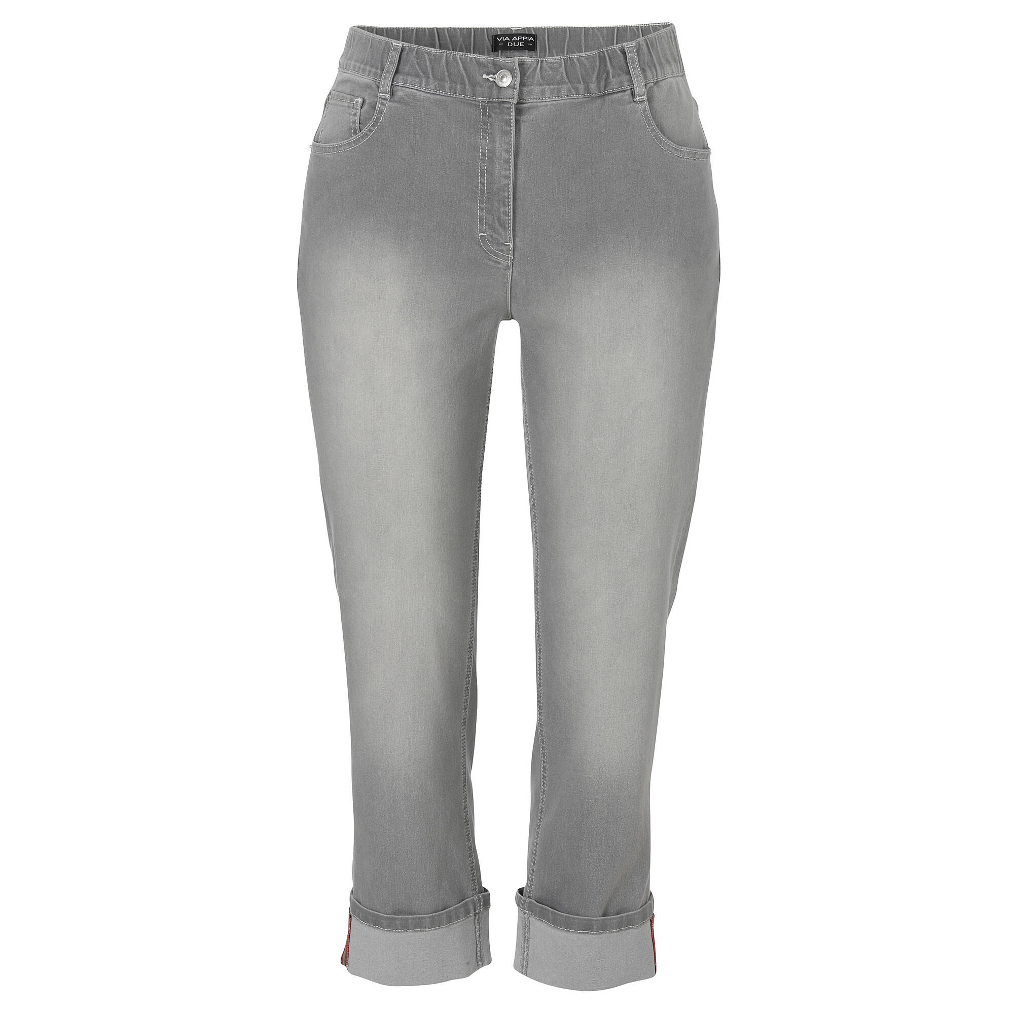 Leicht verwaschene Jeans knöchellang