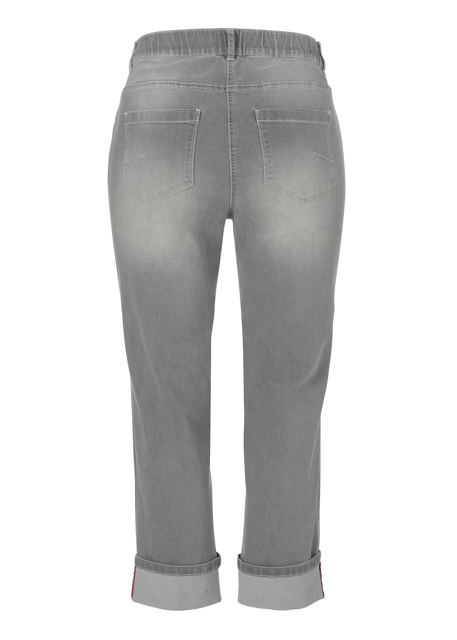 Leicht verwaschene Jeans knöchellang /