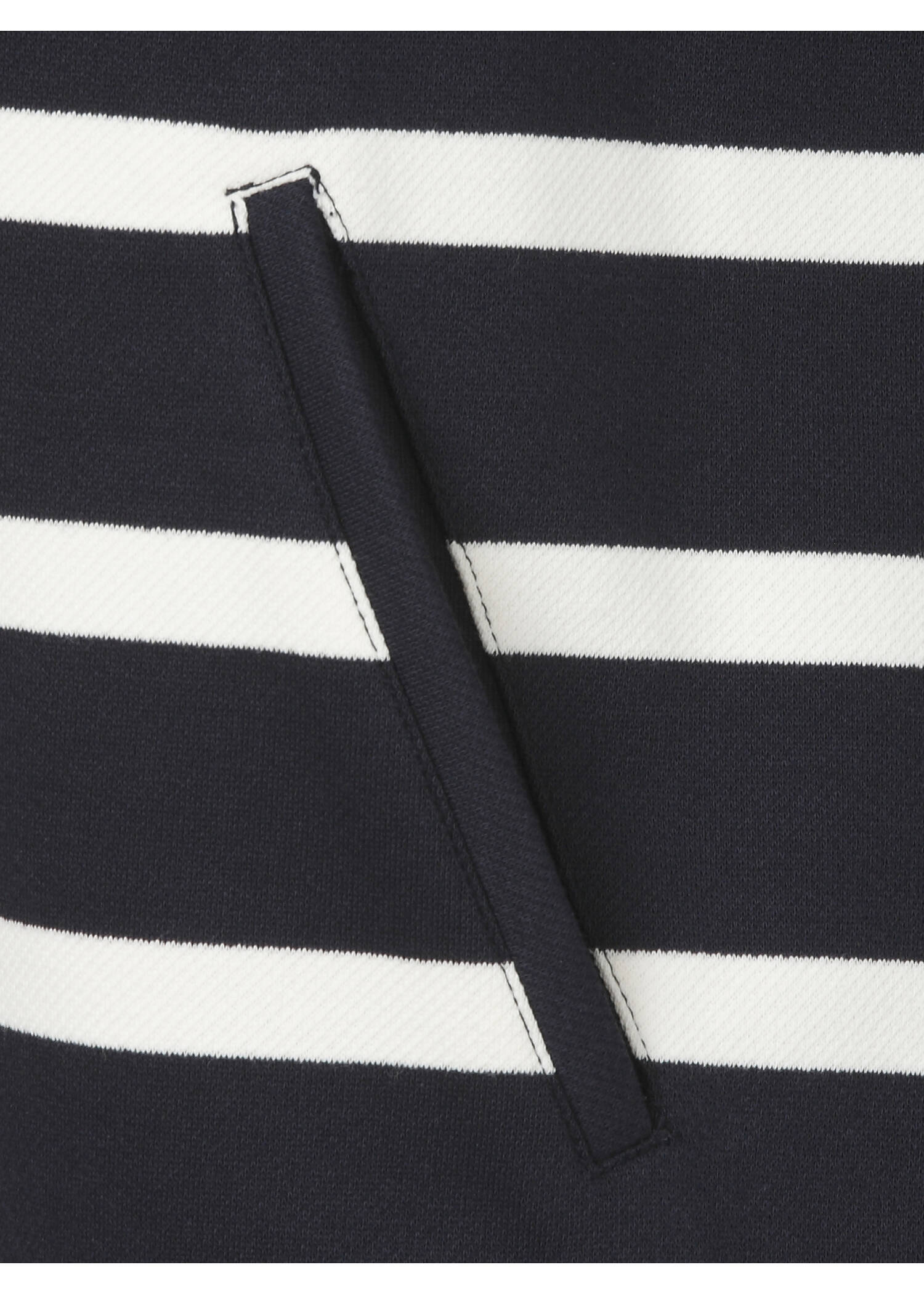 Marine Sweatshirt-Jacke mit Zipper /