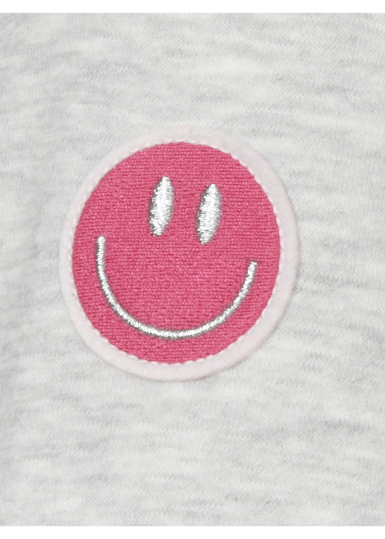 Graues Kapuzen-Sweatshirt mit roten Details /