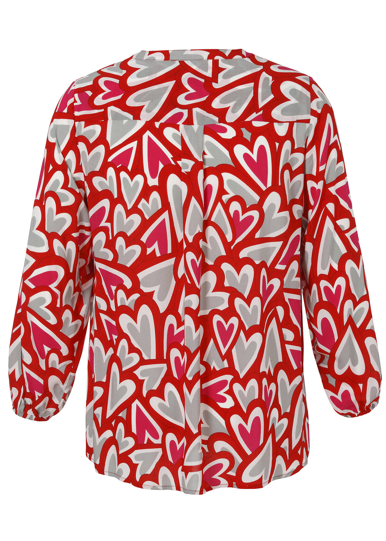 Feminine Viskose-Schlupfbluse mit Allover-Print /