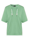 Halbarm-Sweatshirt mit Schmuckband / 