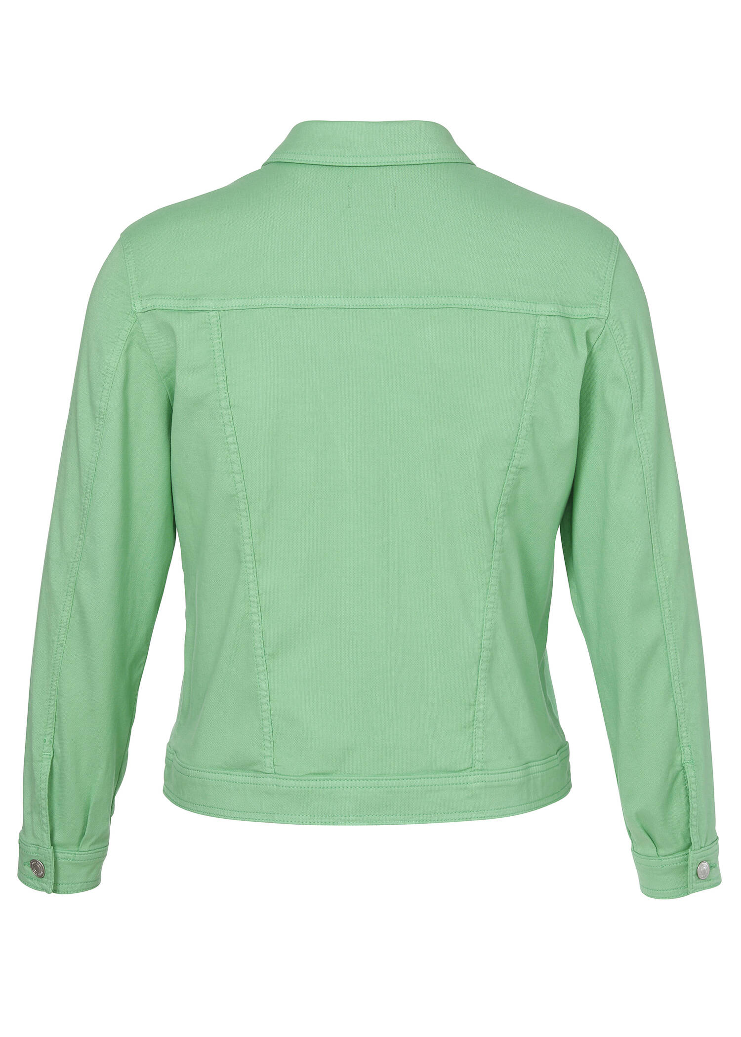 Farbige Jeansjacke mit modischem Crash-Effekt /