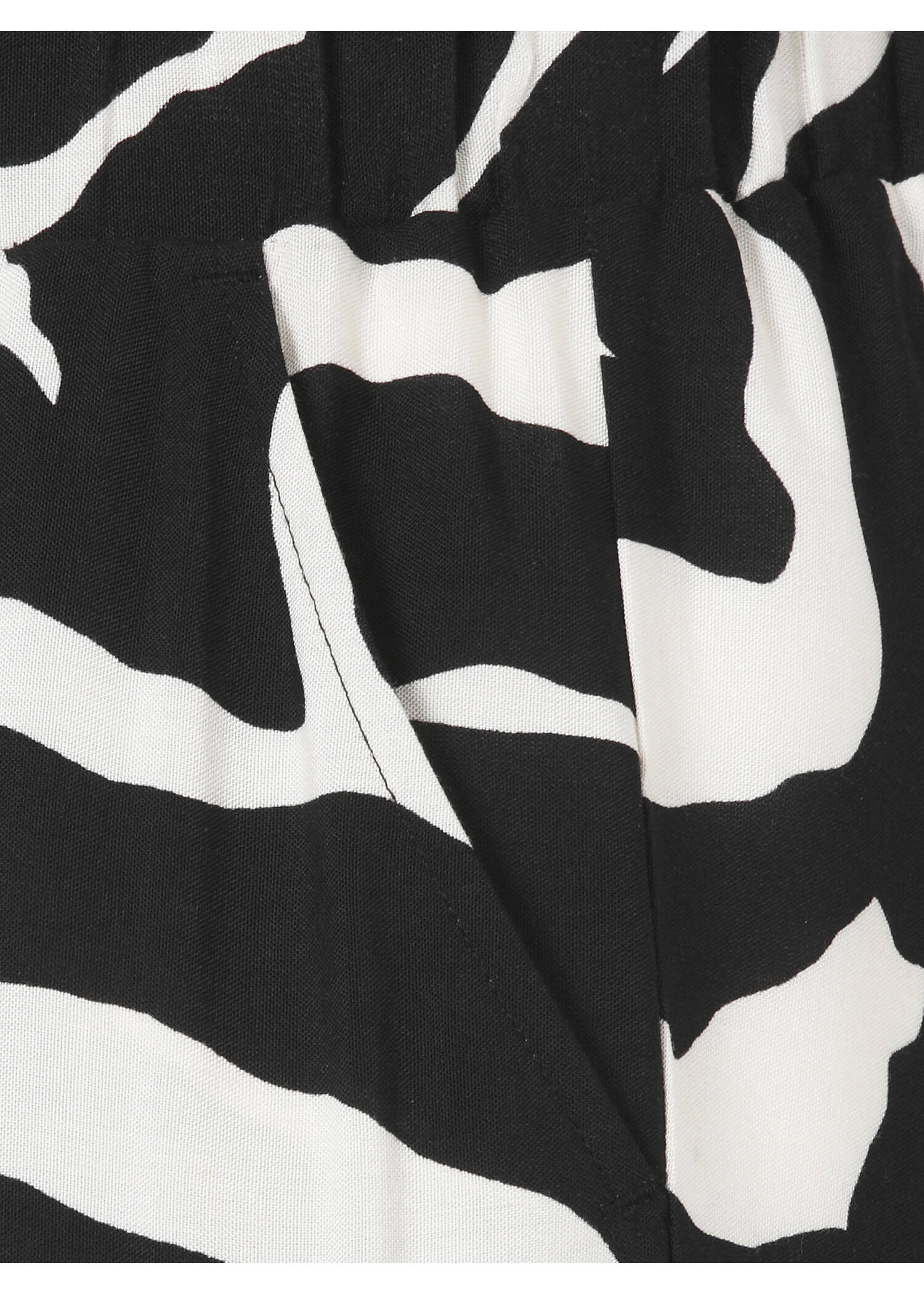 Luftige Viskose-Schlupfhose mit Zebramuster / 