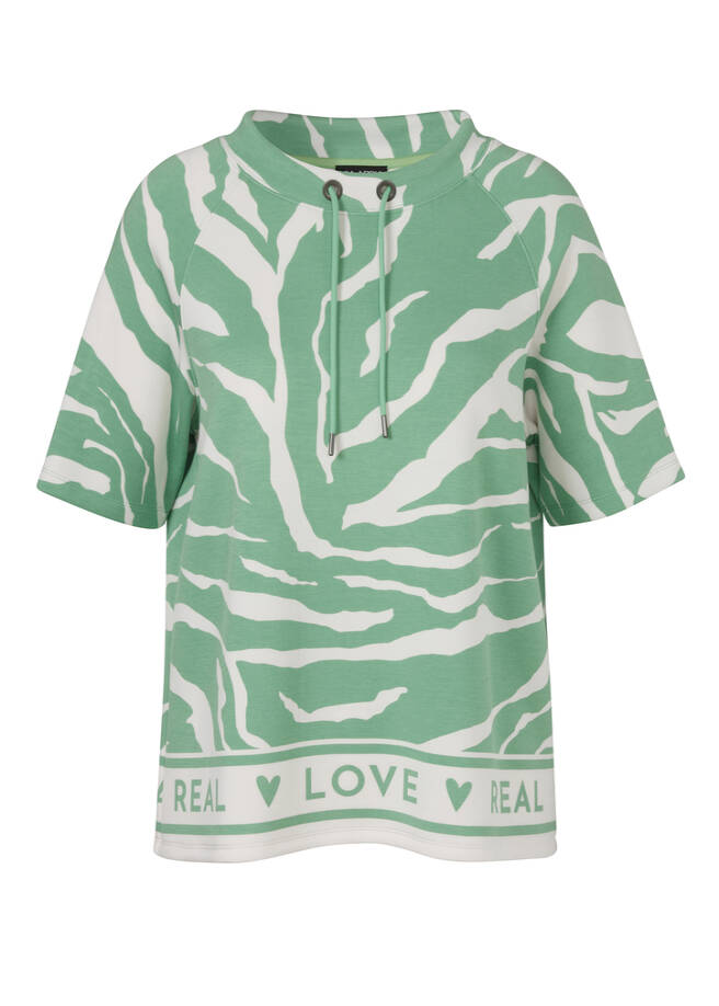 Halbarm-Sweatshirt Modern Animal Print / 