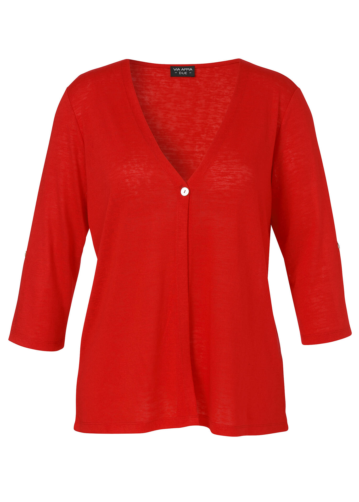 Leichte Feinstrickjacke mit Strukturmuster /