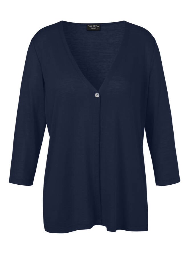 Leichte Feinstrickjacke mit Strukturmuster / 