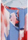 Fließendes Viskose-Jersey-Shirt mit floralem Print / 