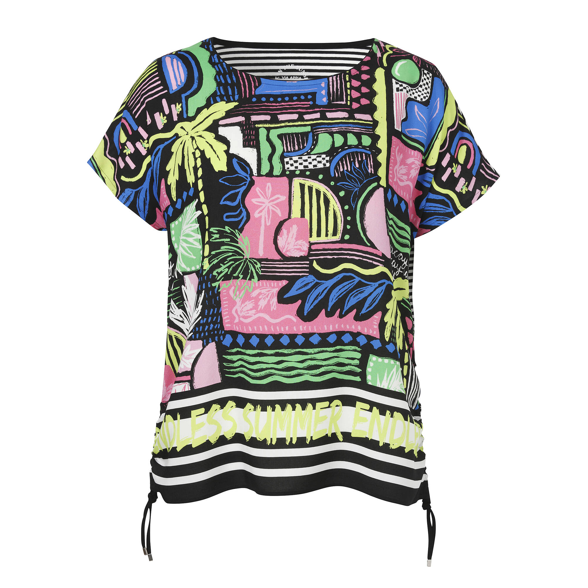 Mustermix Blusenshirt mit Ringelrücken