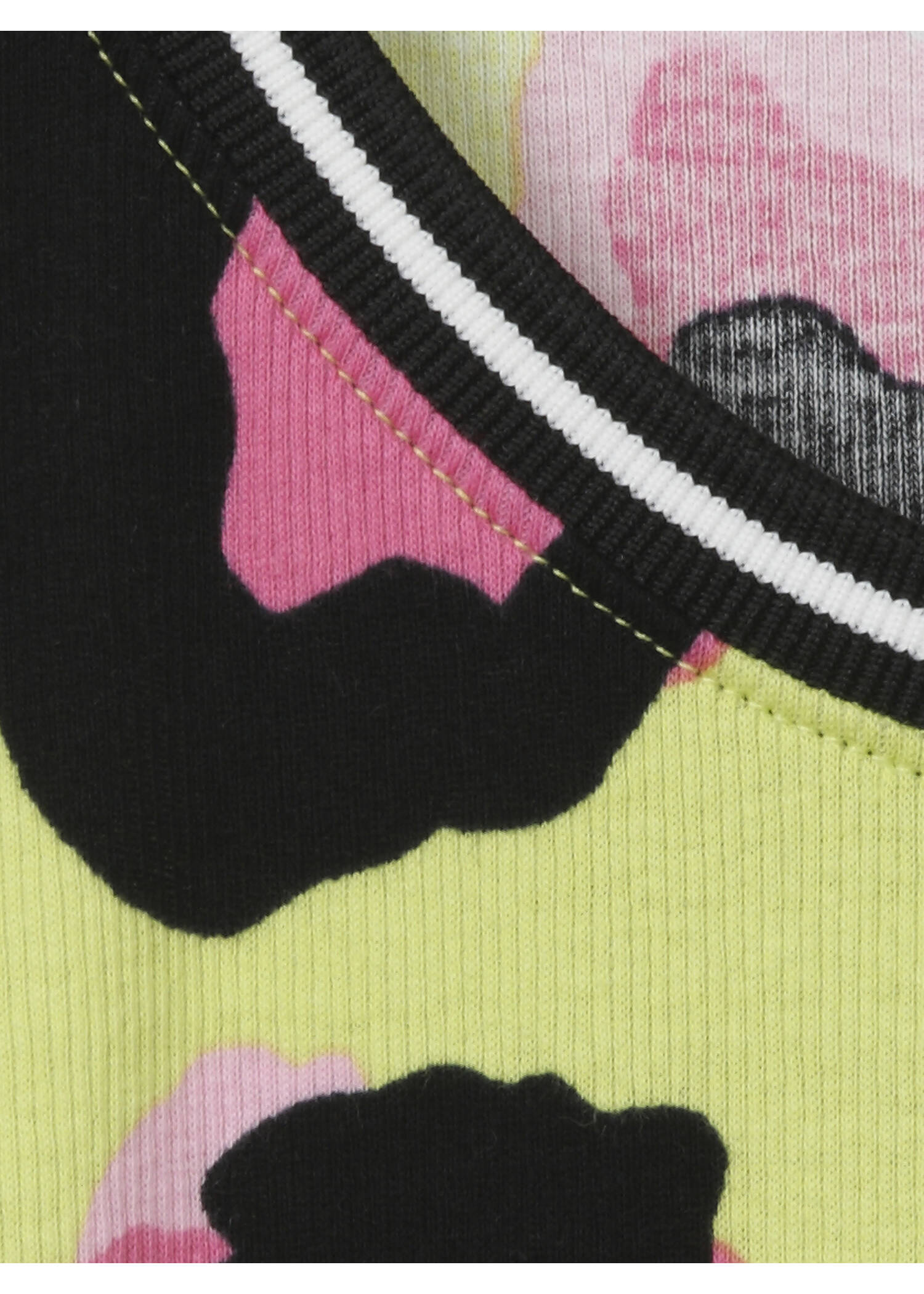 Geripptes T-Shirt mit Modern Leo-Muster /