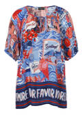 Halbarm Viskose-Bluse "More Amore" / 