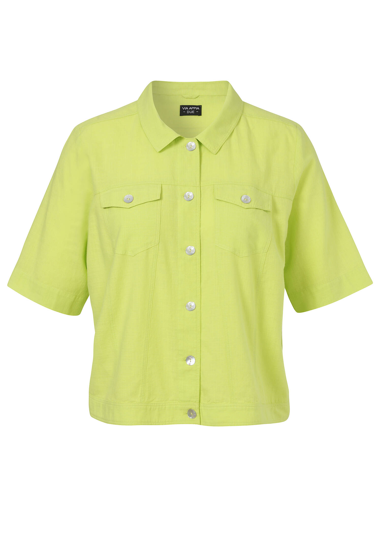 Kurze Kasten-Jacke aus zarter Baumwolle /