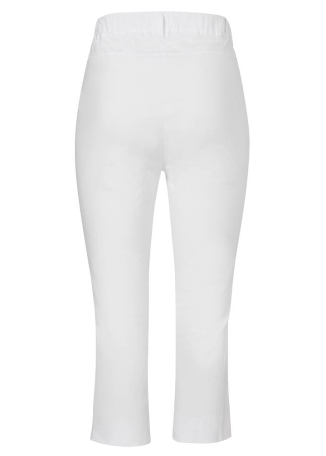 Elastische 3/4-Hose mit schmalem Bein / 